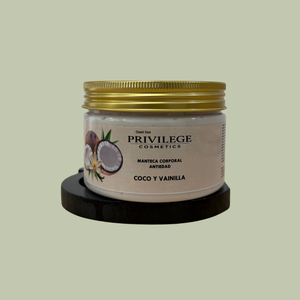 Crema hidratante coco y vainilla