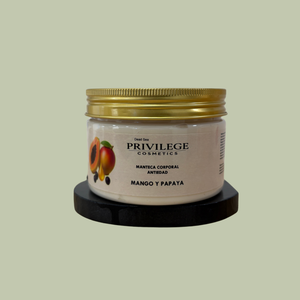 Crema hidrante mango y papaya
