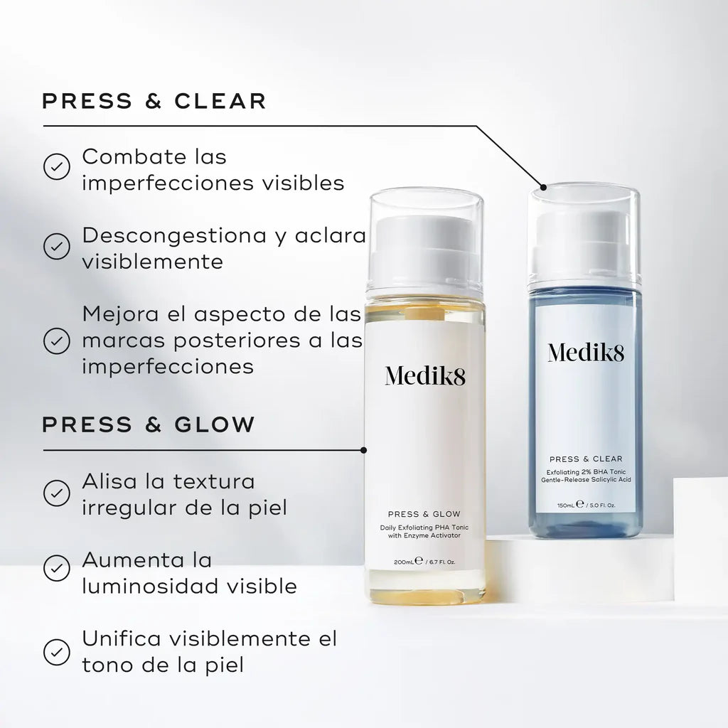 Press & Clear: Tònic exfoliant 2% BHA àcid salicílic