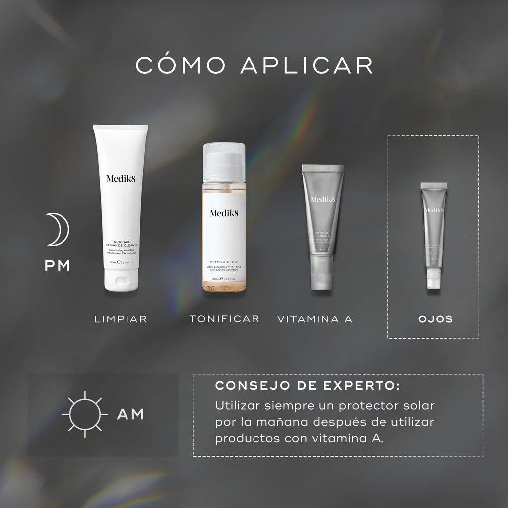 Crystal Retinal Ceramide Eye 6: Contorno de ojos antiedad con Vitamina A