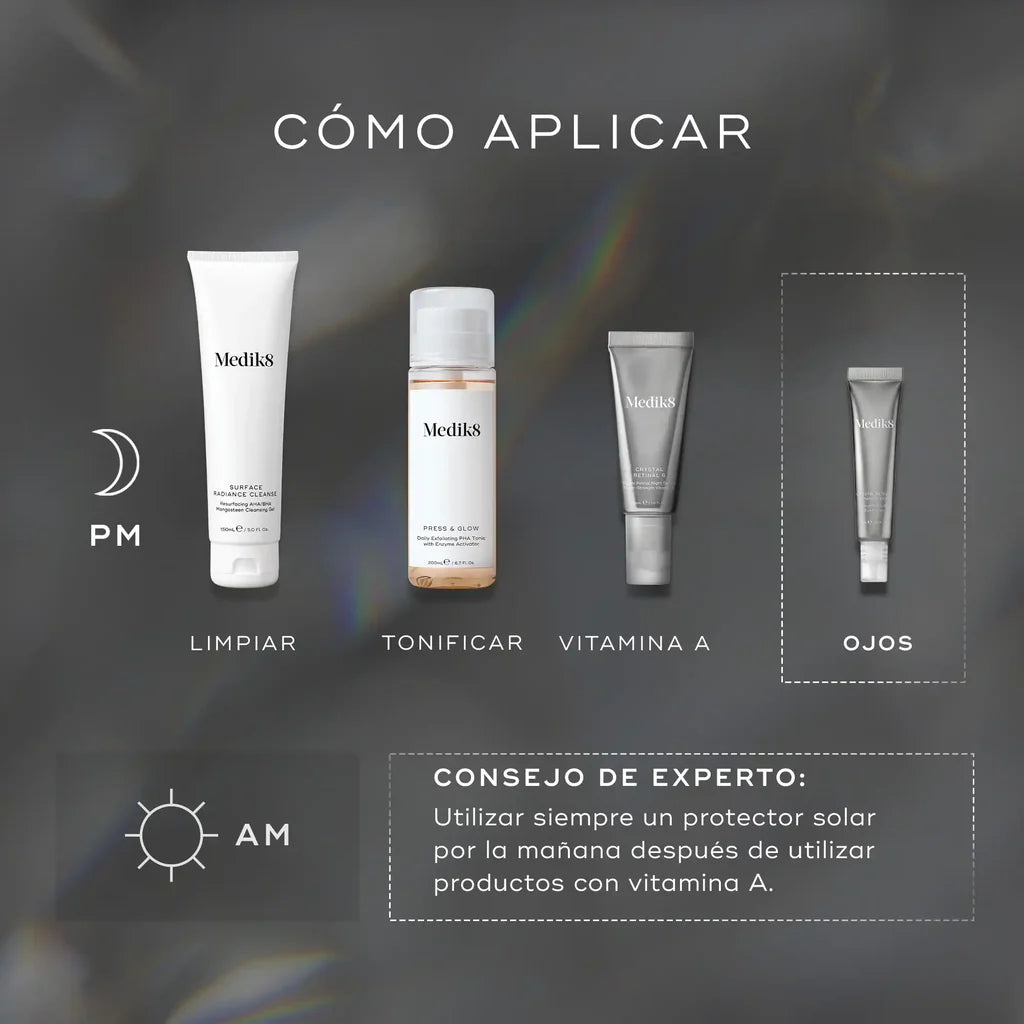 Crystal Retinal Ceramide Eye 3: Contorno de ojos antiedad con Vitamina A